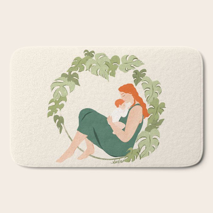 Maternal Bond (Red) Bath Mat Gallery Image 2