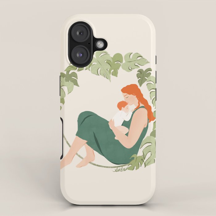 Maternal Bond (Red) iPhone Case Gallery Image 1