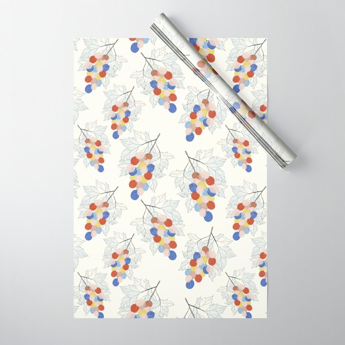 Bunch of grapes Fruit Wrapping Paper Gallery Image 1