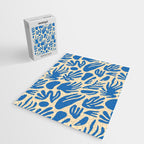 Blue nature leaf shape art pattern Jigsaw Puzzle Gallery Image 2