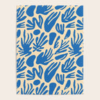 Blue nature leaf shape art pattern Poster Gallery Image 4
