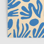 Blue nature leaf shape art pattern Poster Gallery Image 3