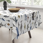 SHARKS poster-white Tablecloth Gallery Image 3