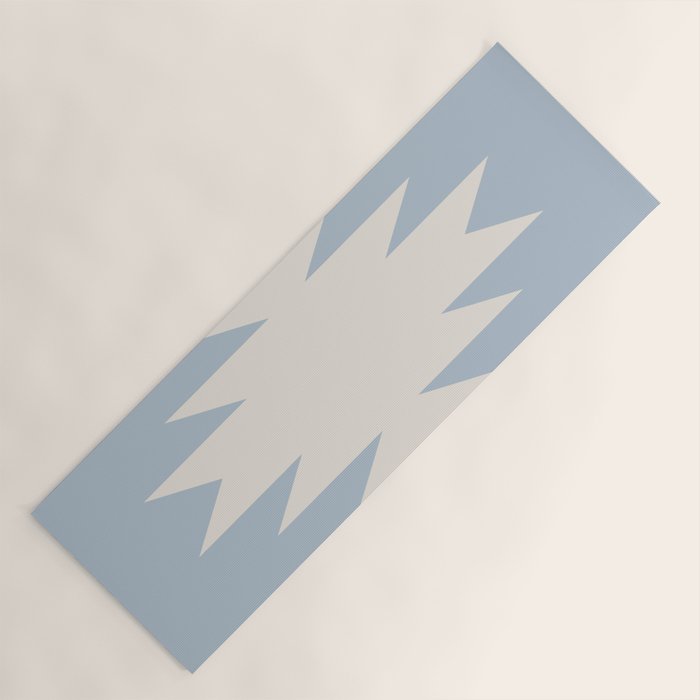 Geometric Southwestern Minimalism - Soft Sky Blue Yoga Mat Gallery Image 1