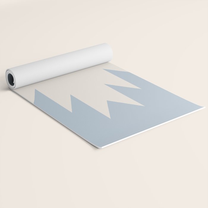 Geometric Southwestern Minimalism - Soft Sky Blue Yoga Mat Gallery Image 2