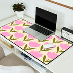 Single Bold Flower - Pink  Desk Mat Gallery Image 2