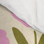 Single Bold Flower - Pink  Comforter Gallery Image 4