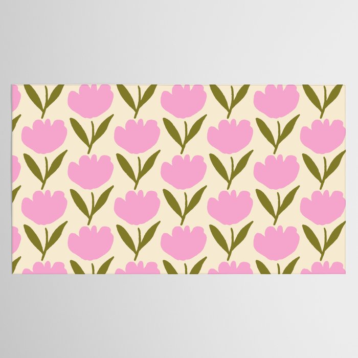 Single Bold Flower - Pink  Tablecloth Gallery Image 2