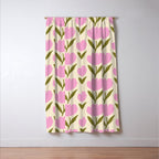 Single Bold Flower - Pink  Window Curtain Gallery Image 3