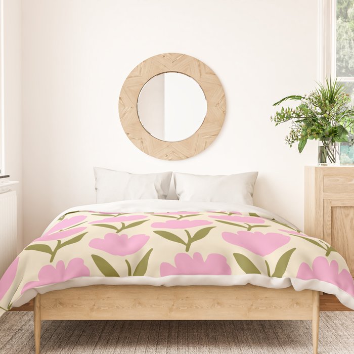 Single Bold Flower - Pink  Duvet Cover Gallery Image 3