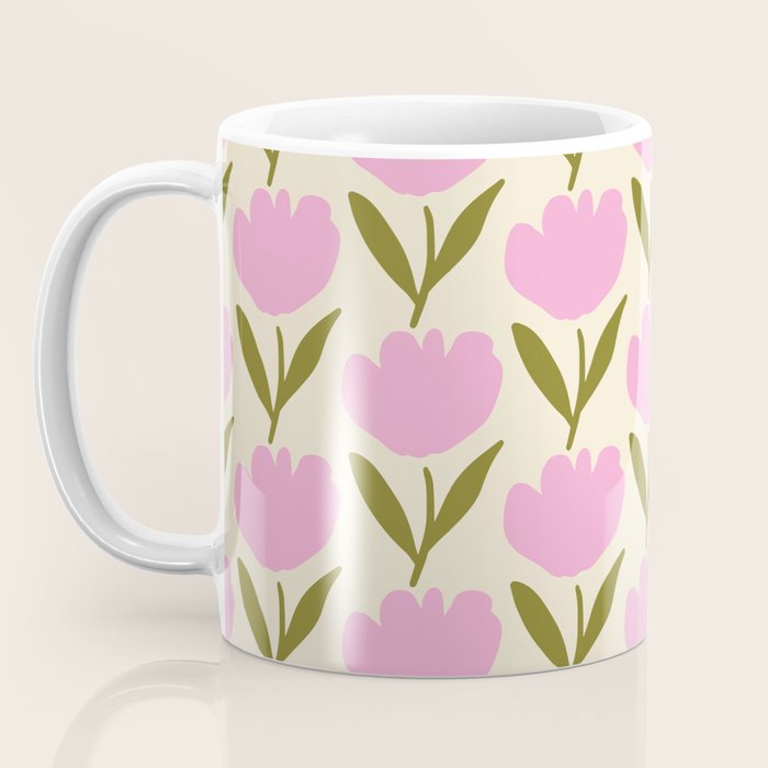 Single Bold Flower - Pink  Coffee Mug Gallery Image 3