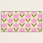 Single Bold Flower - Pink  Desk Mat Gallery Image 3