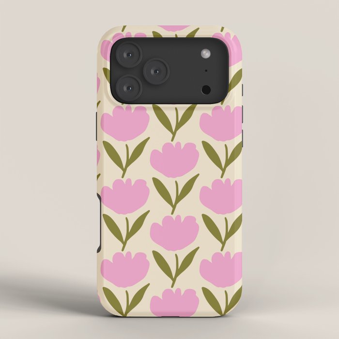 Single Bold Flower - Pink  iPhone Case Gallery Image 4