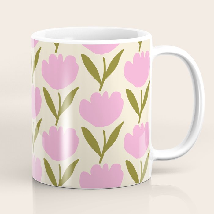 Single Bold Flower - Pink  Coffee Mug Gallery Image 1