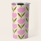 Single Bold Flower - Pink  Travel Mug Gallery Image 1