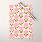 Single Bold Flower - Pink  Wrapping Paper Gallery Image 1