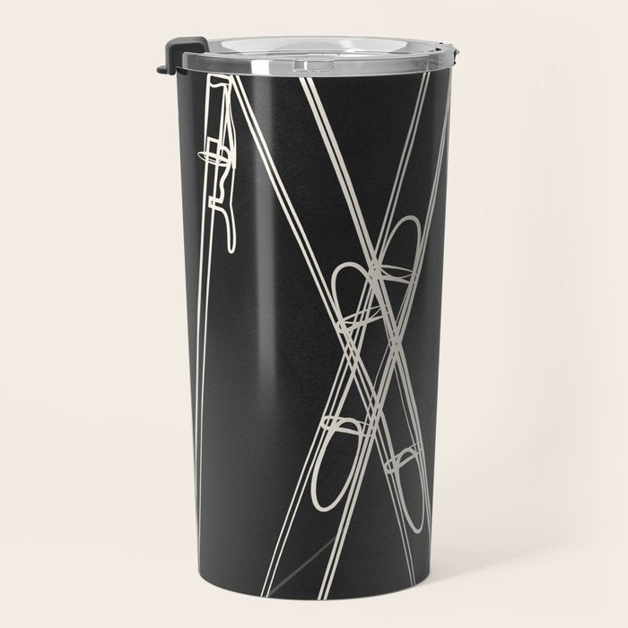 Minimal Skis 1 Travel Mug Gallery Image 3