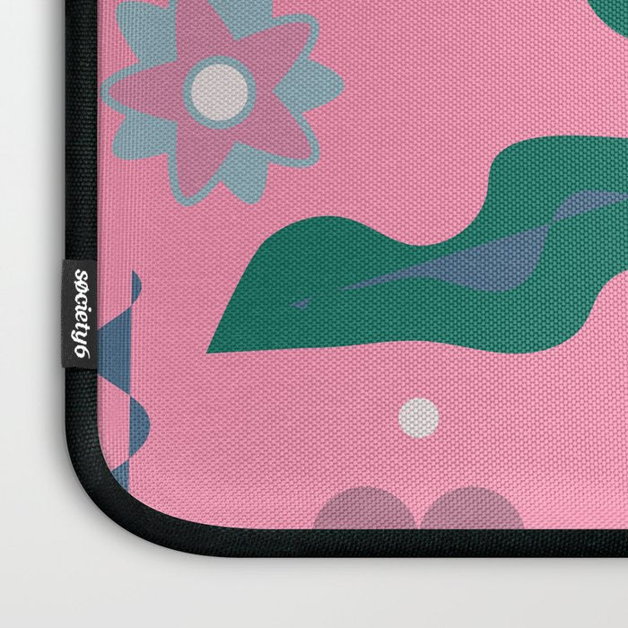 Flowers in Pink Laptop Sleeve Gallery Image 3