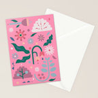 Flowers in Pink Stationery Card Gallery Image 2
