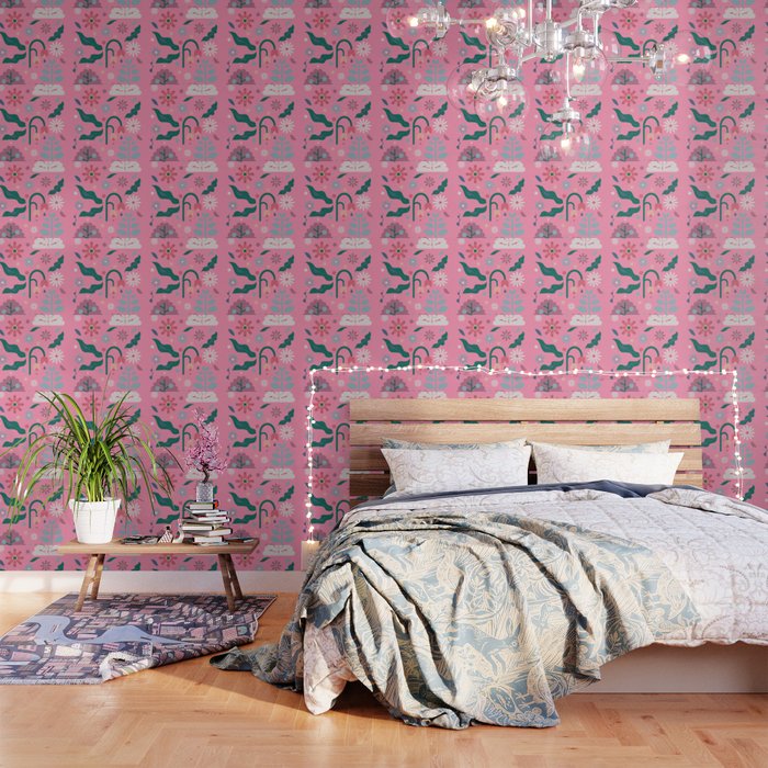 Flowers in Pink Wallpaper Gallery Image 3