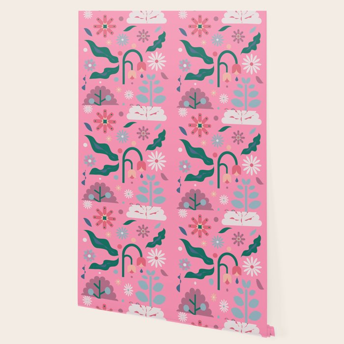 Flowers in Pink Wallpaper Gallery Image 2