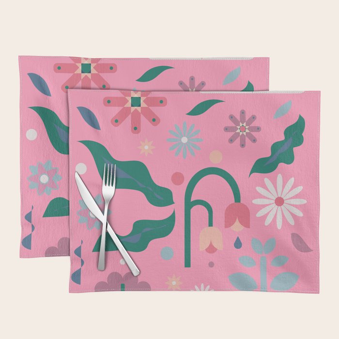 Flowers in Pink Placemat Gallery Image 1