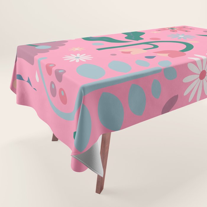 Flowers in Pink Tablecloth Gallery Image 1