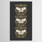 Folk Art Moth - Black Tablecloth Gallery Image 2