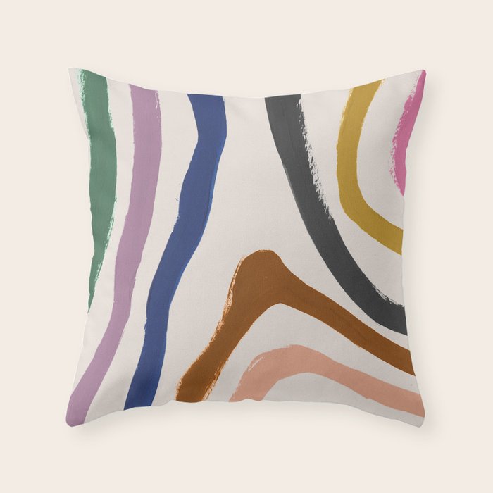 Zébra pop Throw Pillow Gallery Image 6