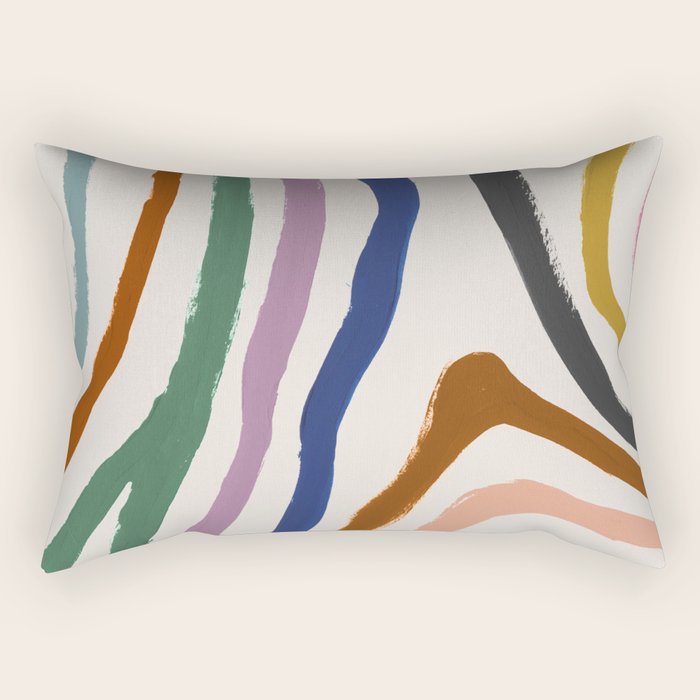 Zébra pop Rectangular Pillow Gallery Image 1