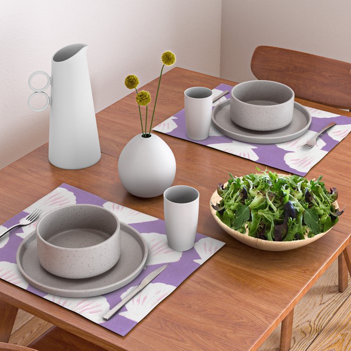 Purple Shells Pattern Placemat Gallery Image 2