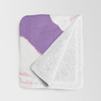 Purple Shells Pattern Throw Blanket Gallery Image 3