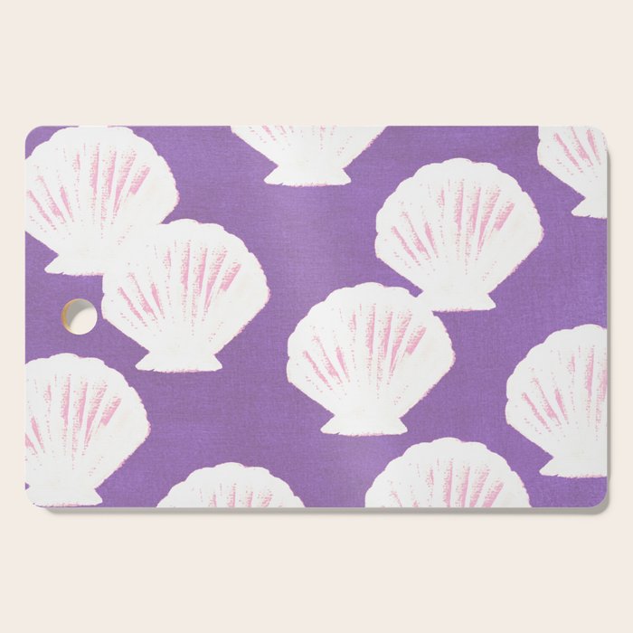 Purple Shells Pattern Cutting Board Gallery Image 1