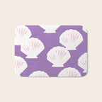Purple Shells Pattern Bath Mat Gallery Image 1