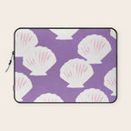 Purple Shells Pattern Laptop Sleeve Gallery Image 1