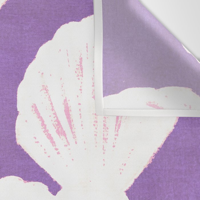 Purple Shells Pattern Wall Tapestry Gallery Image 3