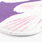 Purple Shells Pattern Bath Mat Gallery Image 3