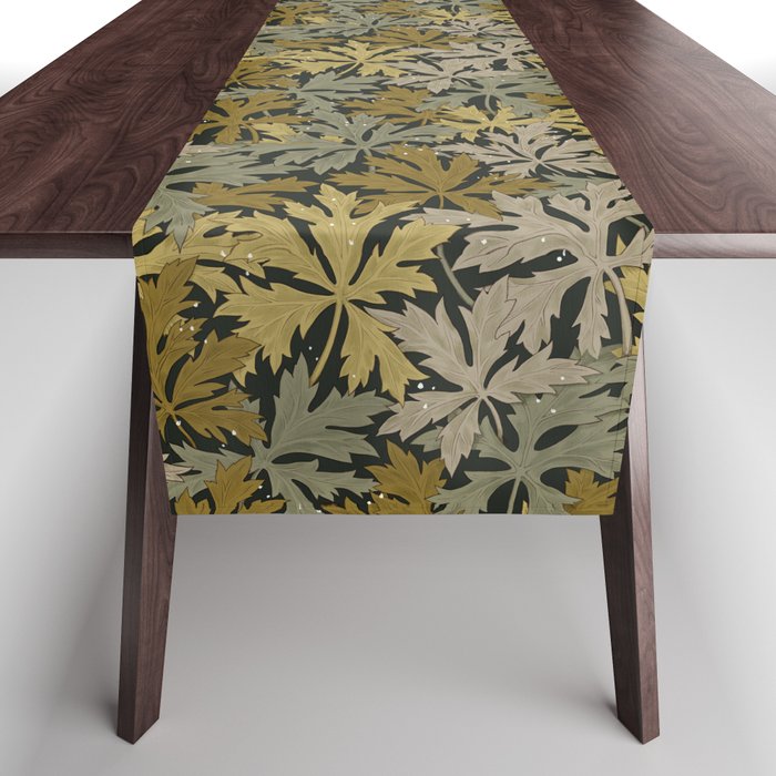 Floral Meadow In Spring Green II Table Runner Gallery Image 1