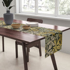 Floral Meadow In Spring Green II Table Runner Gallery Image 2