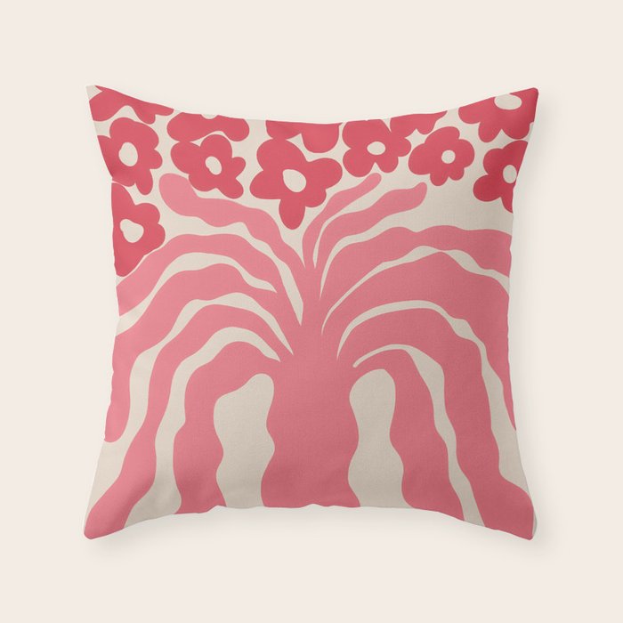 grow-n-pink  Throw Pillow Gallery Image 6