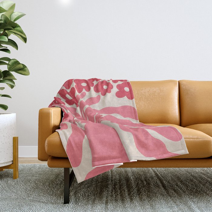 grow-n-pink  Throw Blanket Gallery Image 1