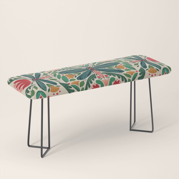 Dragonfly Folk Design Bench Gallery Image 1
