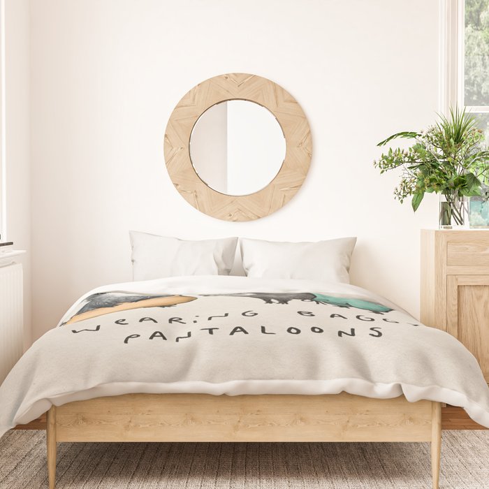 Raccoons Wearing Baggy Pantaloons Duvet Cover Gallery Image 3