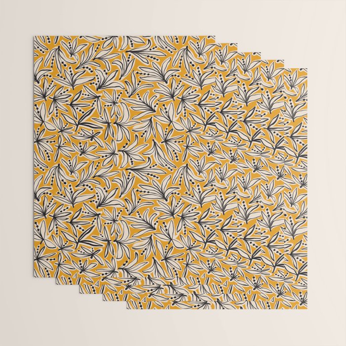 Lily Flower Pattern #2 Wrapping Paper Gallery Image 3