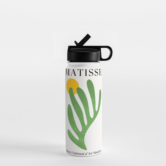 Green Leaf & Sun: Matisse Edition | Mid Century Series Water Bottle Gallery Image 1