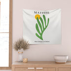 Green Leaf & Sun: Matisse Edition | Mid Century Series Wall Tapestry Gallery Image 2