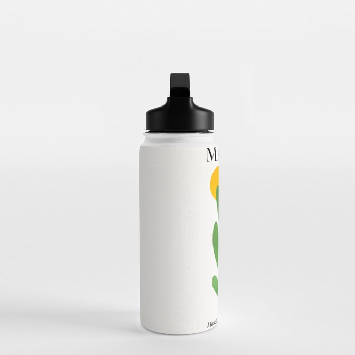 Green Leaf & Sun: Matisse Edition | Mid Century Series Water Bottle Gallery Image 3