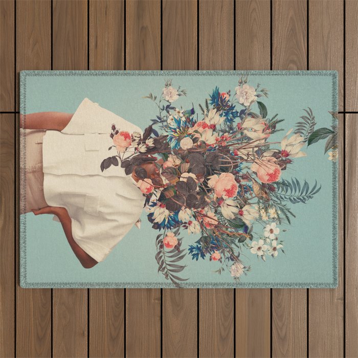 Thank God It's Spring Outdoor Rug Gallery Image 1