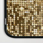 Golden Metallic Glitter Sequins Laptop Sleeve Gallery Image 3