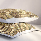 Golden Metallic Glitter Sequins Pillow Sham Gallery Image 3